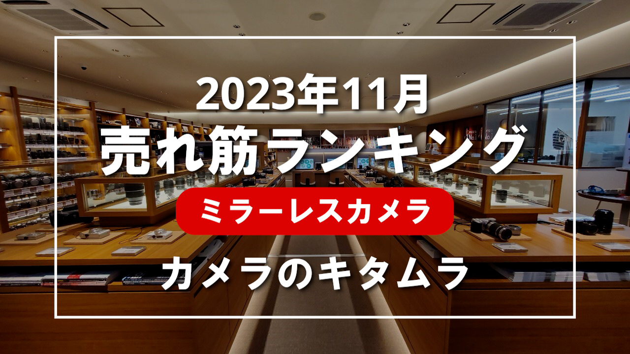 2023年11月 ミラーレスカメラ 売れ筋ランキングを紹介！｜カメラのキタムラ