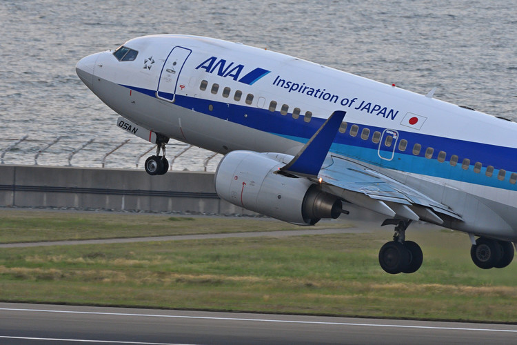 飛行機をアップで撮影した写真